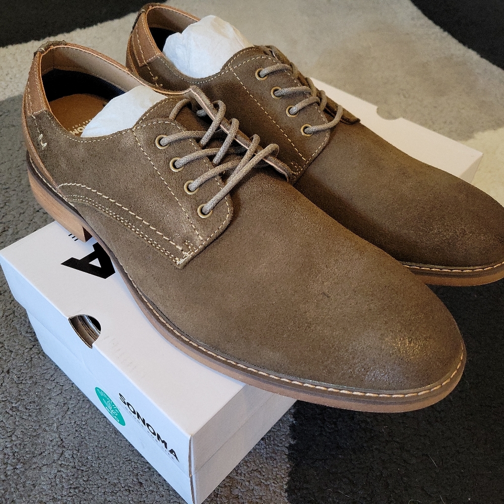 Sonoma "Goods For Life" Marcus (Sz; 13) Mens Taupe Dress Shoes